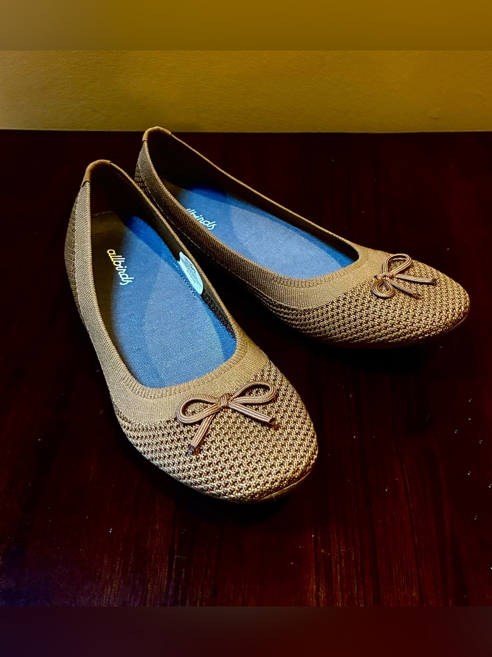 NEW Allbirds Tree Breezer with Bow, Tan, Women’s 9